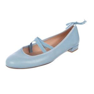 Stuart Weitzman 6 Sky Blue Bolshoi Ballet Flat